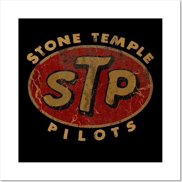 Stone tample pilots, stp vintage look desig Wall Art by albertkeith48